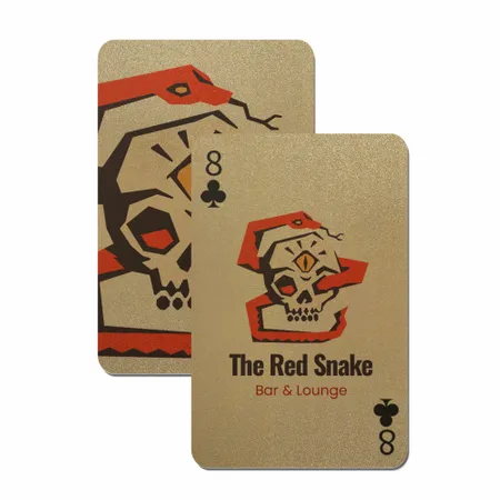 Gold Glitter Playing Cards - Custom Ribbons Now