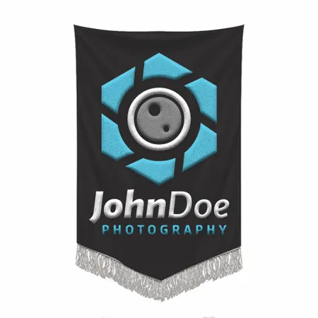 Embroidered Pennant - Custom Ribbons Now