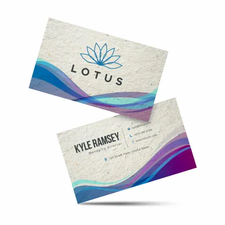 ECO Seed Paper Business Card - Custom Ribbons Now