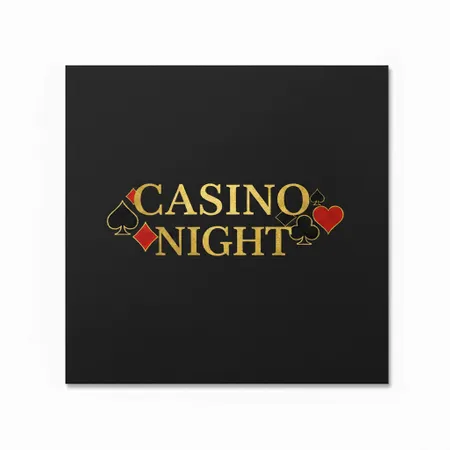 Casino Napkins - Custom Ribbons Now