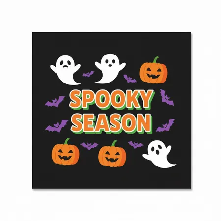 Halloween Napkins - Custom Ribbons Now