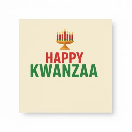 Kwanzaa Napkins - Custom Ribbons Now