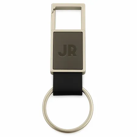 Square Caribiner Metal Keychain - Custom Ribbons Now