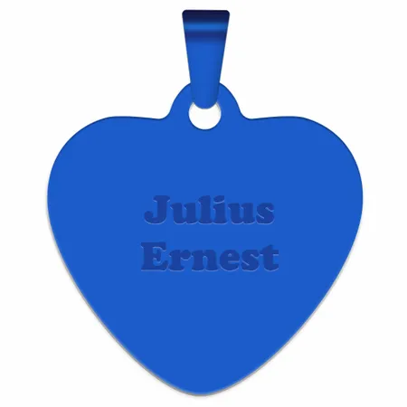 Full Color Heart Metal Keychain - Custom Ribbons Now