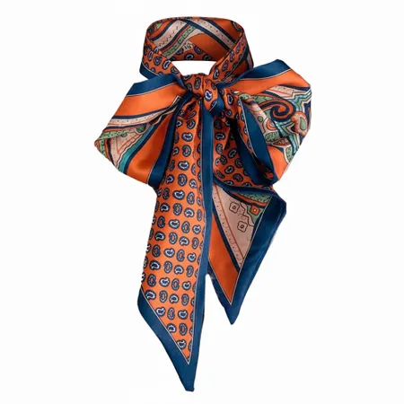 Ladies' Elegant Simulated Silk Scarves - Custom Ribbons Now