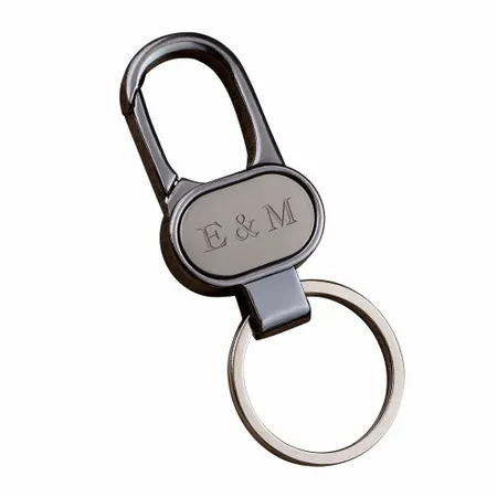 Caribiner Metal Keychain - Custom Ribbons Now