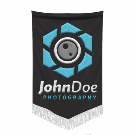 Embroidered Pennant - Custom Ribbons Now