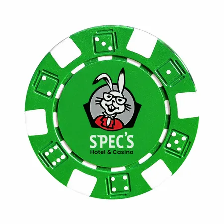 6 Stripe Custom Poker Chips - Custom Ribbons Now