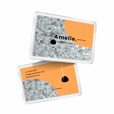 Acrylic Quicksand Card - Custom Ribbons Now