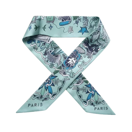 Silk Hair Tie Scarves - Custom Ribbons Now