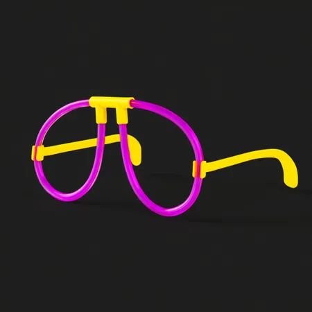 Neon Glasses - Custom Ribbons Now