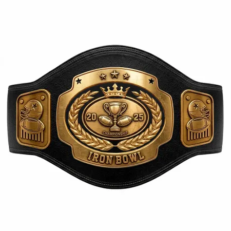 Die Struck Championship Belts - Custom Ribbons Now