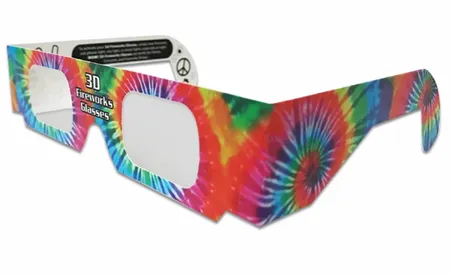 Paper 3D Fireworks Glasses - Custom Ribbons Now
