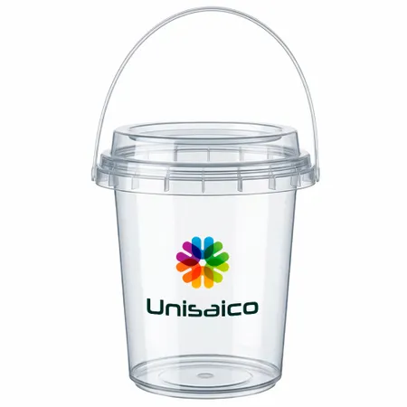 Premium Transparent Drink Buckets - Custom Ribbons Now