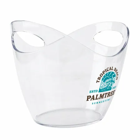 Curved Dual-Handle Drink Buckets - Custom Ribbons Now