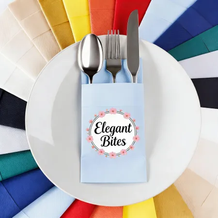 Custom Pocket Napkin - Custom Ribbons Now