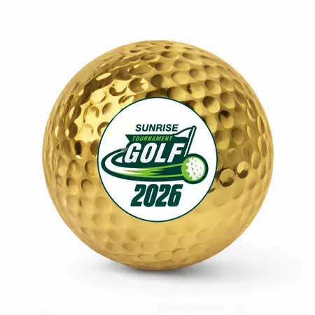 Metallic Golf Balls - Custom Ribbons Now