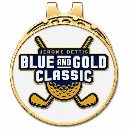 Hard Enamel Golf Ball Marker with Hat Clips - Custom Ribbons Now