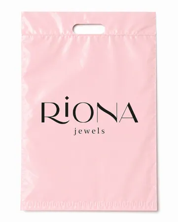 Die Cut Handle Poly Mailers - Custom Ribbons Now