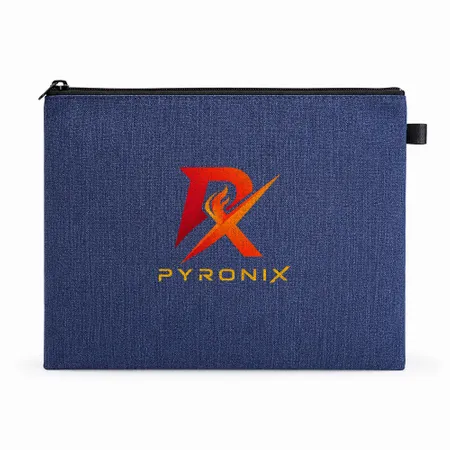 Fabric Zippered Document Bags - Custom Ribbons Now