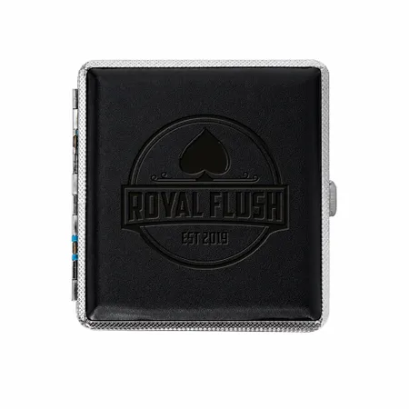 Leather Grain Metal Cigarette Cases - Custom Ribbons Now