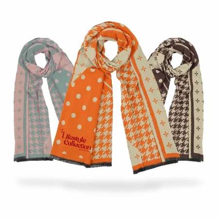 Cozy Cotton Polyester Scarves - Custom Ribbons Now