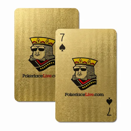 Brushed Gold Finish Playing Cards - Custom Ribbons Now