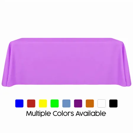 Blank Rectangle Table Throw Cover - Custom Ribbons Now