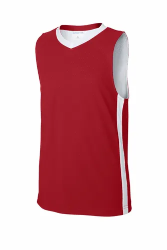 Deep Red/ White