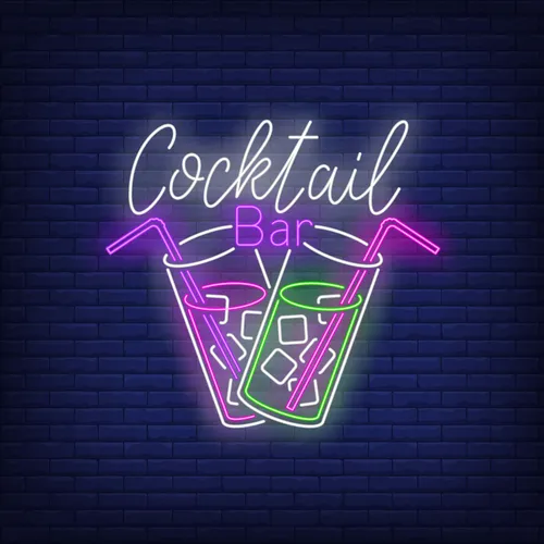 Cocktail Bar Neon - Custom Ribbons Now