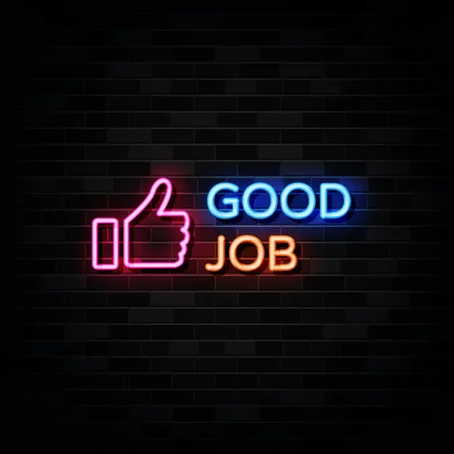 Good Job Neon Sign - Custom Ribbons Now