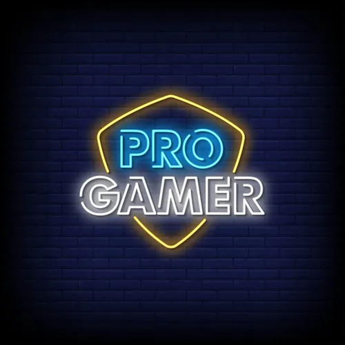 Pro Gamer Neon Sign - Custom Ribbons Now