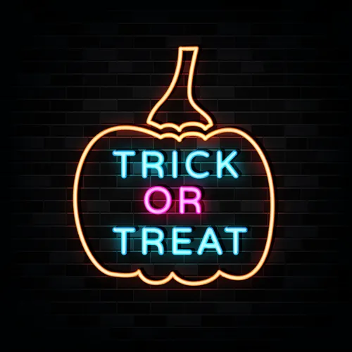 Pumpin Trick or Treat Neon Sign - Custom Ribbons Now