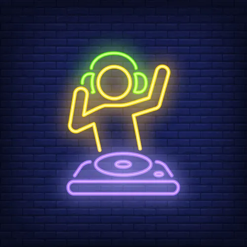 Dj Mixer Neon Sign - Custom Ribbons Now