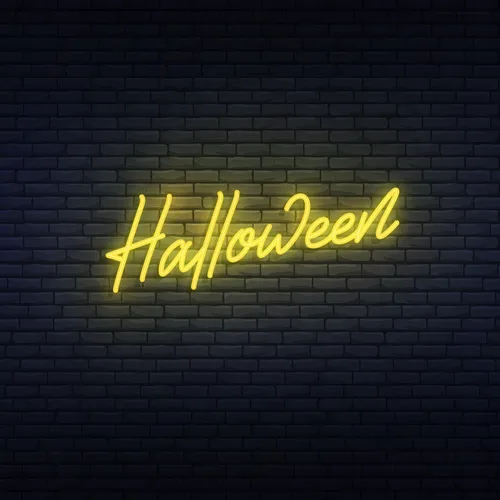 Halloween Neon Sign - Custom Ribbons Now