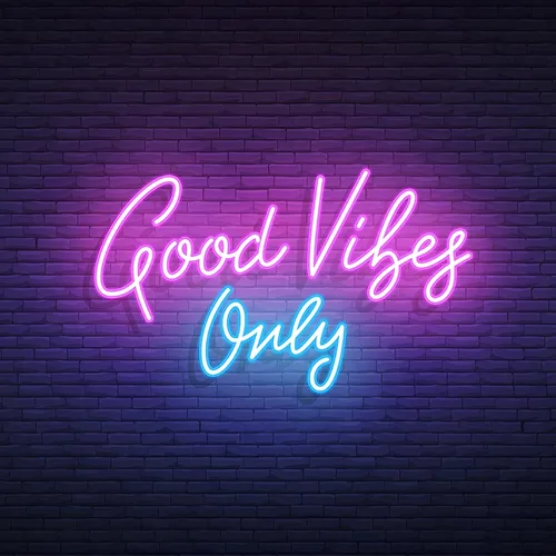 Good Vibes Only Neon Sign - Custom Ribbons Now