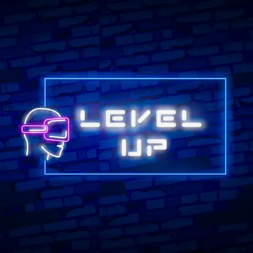 Level Up Neon Sign - Custom Ribbons Now