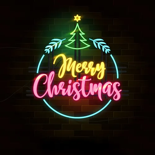 Christmas Neon Sign - Custom Ribbons Now
