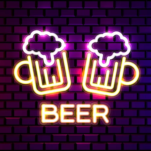Beer Bar Neon Sign - Custom Ribbons Now