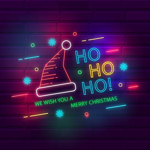 Wishing You a Merry Christmas Neon Sign - Custom Ribbons Now