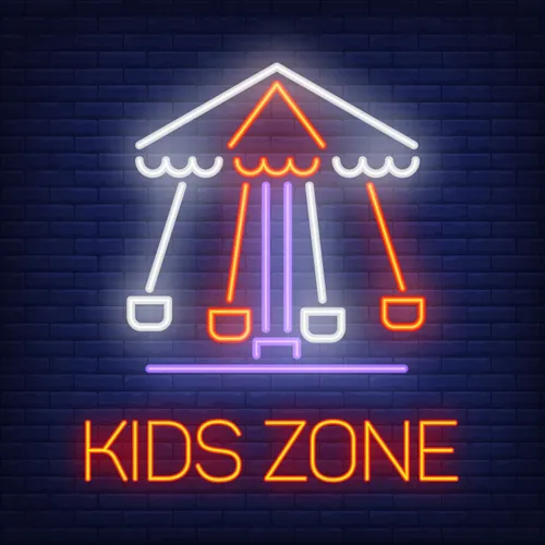 Fun Kids Zone Neon Sign - Custom Ribbons Now