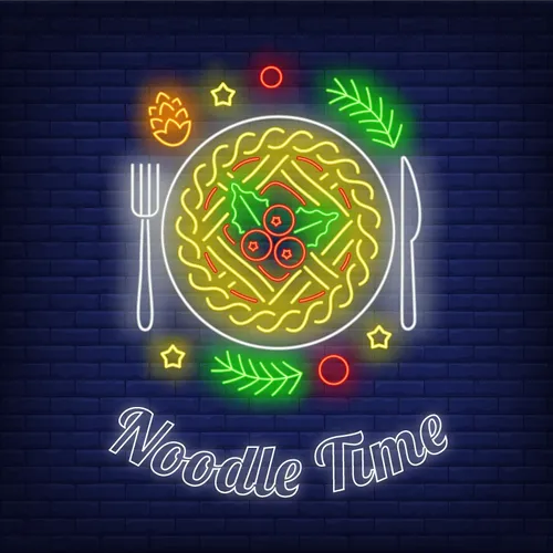 Noodle Time Neon Sign - Custom Ribbons Now