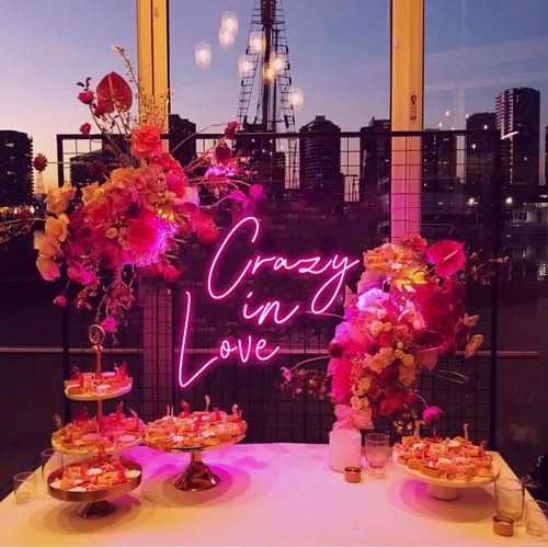 Crazy in Love Neon Sign - Custom Ribbons Now