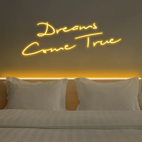 Dreams Come True Neon Sign - Custom Ribbons Now