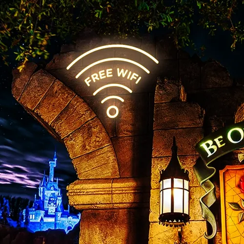 Free Wifi Neon Sign - Custom Ribbons Now