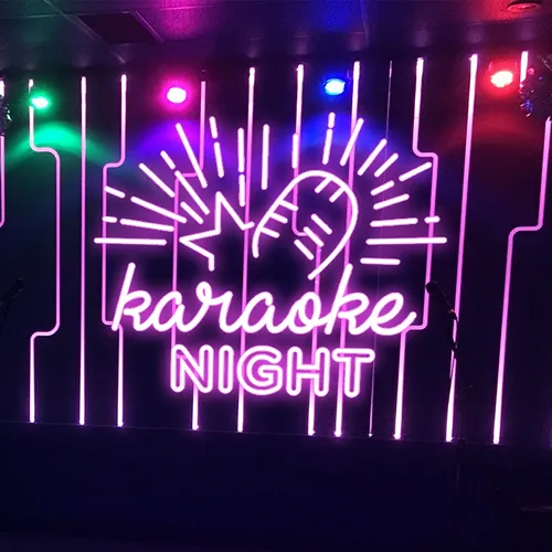 Karaoke Night Neon Sign - Custom Ribbons Now