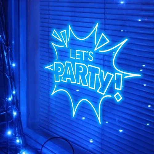 Let’s Party Neon Sign - Custom Ribbons Now