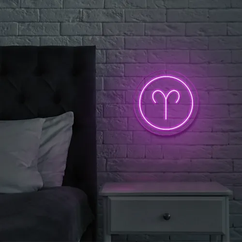 Aries Neon Sign - Custom Ribbons Now