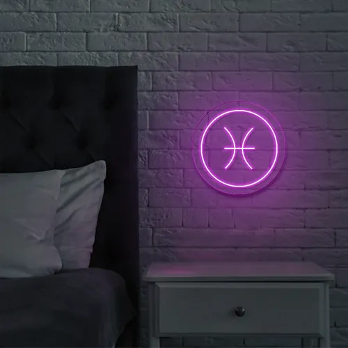 Pisces  Neon Sign - Custom Ribbons Now