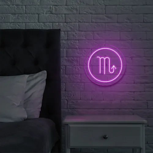 Scorpio Neon Sign - Custom Ribbons Now